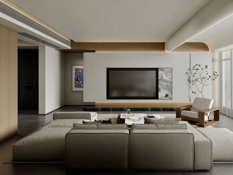 190㎡现代原木丨铂悦城丨中国湖南丨纵向·空间设计-7