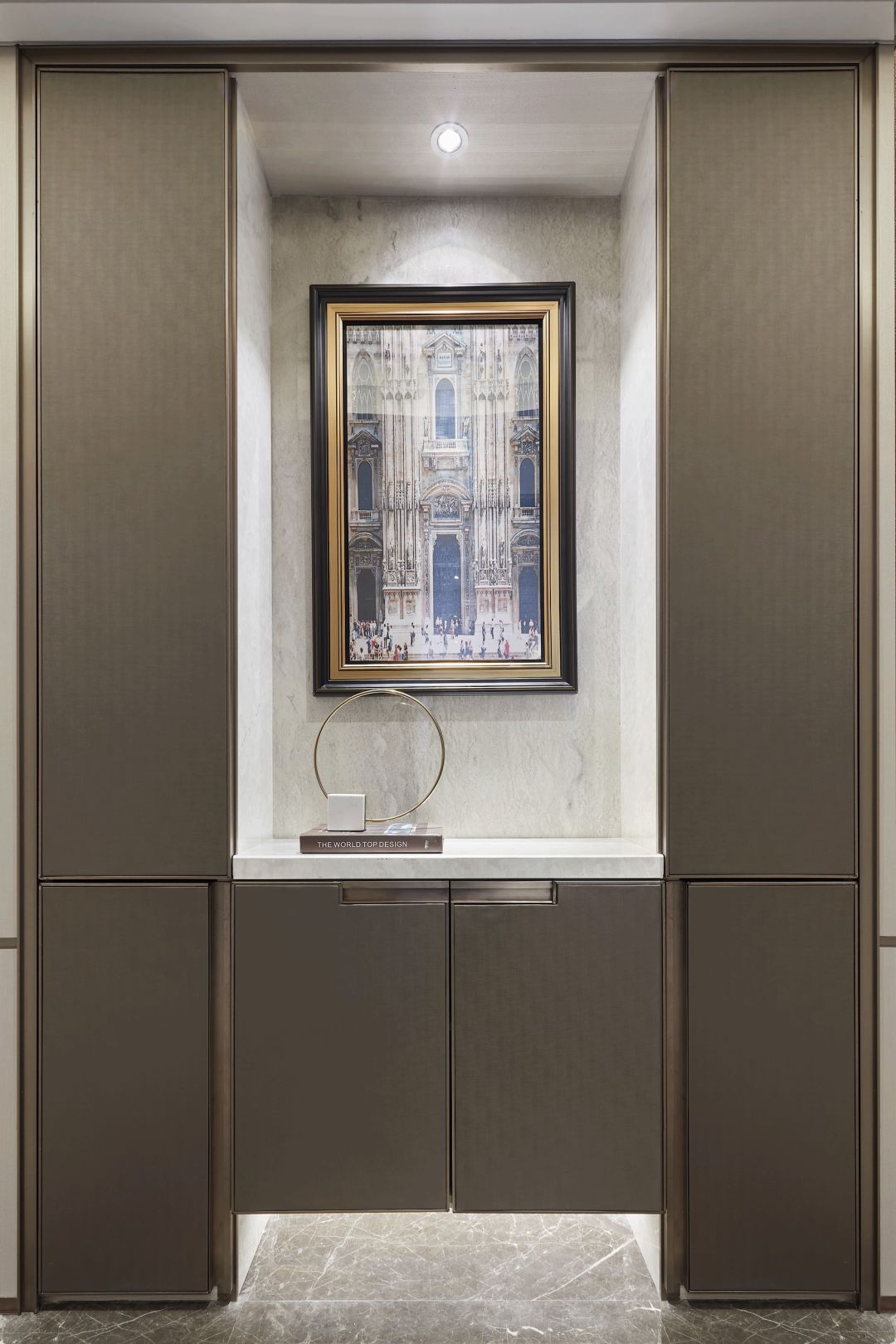 南昌欣悦湖 119 户型四房两厅两卫港式轻奢风住宅设计-4