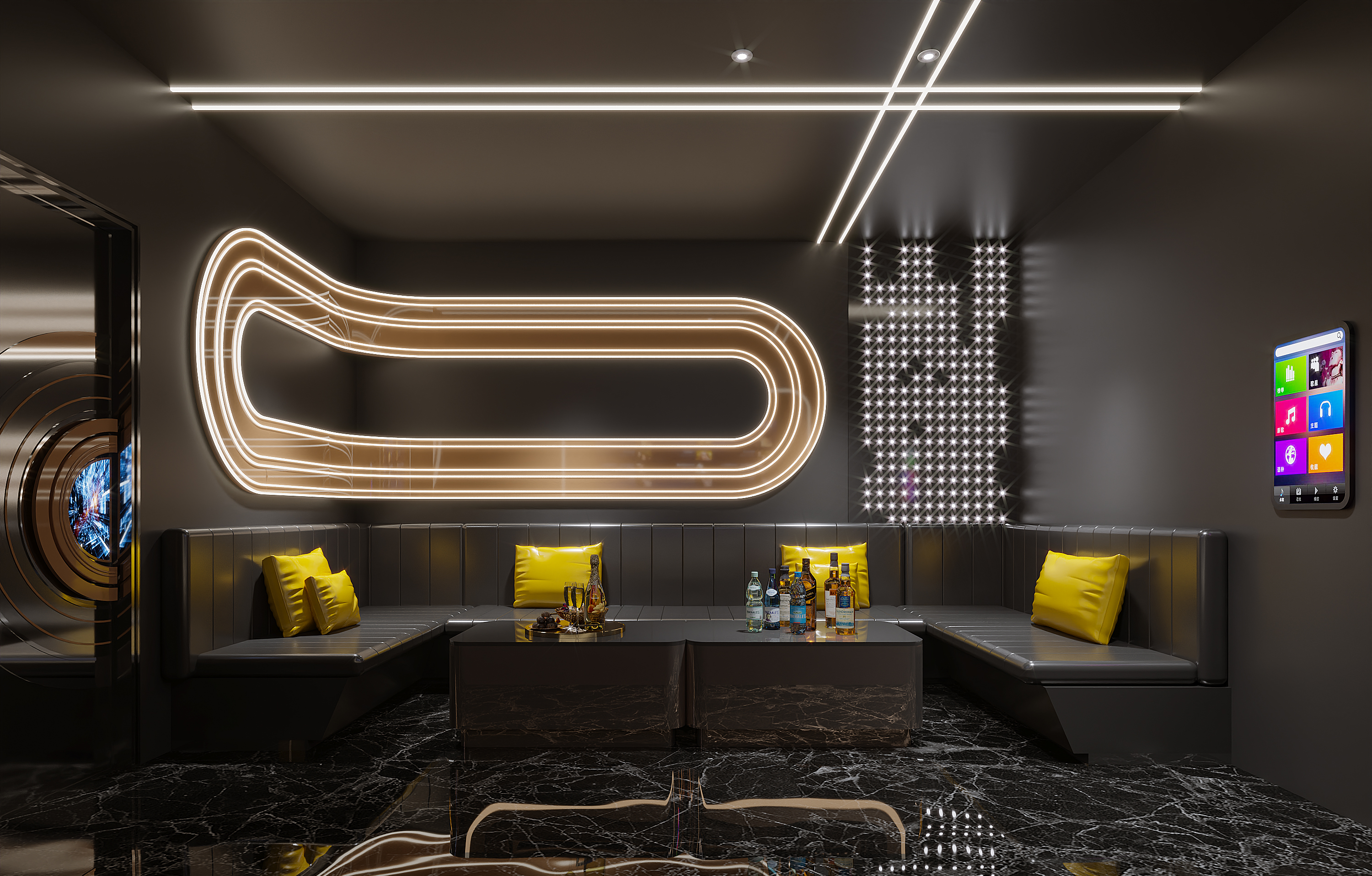 邯郸900平金碧辉煌KTV全案设计（部分展示）-10