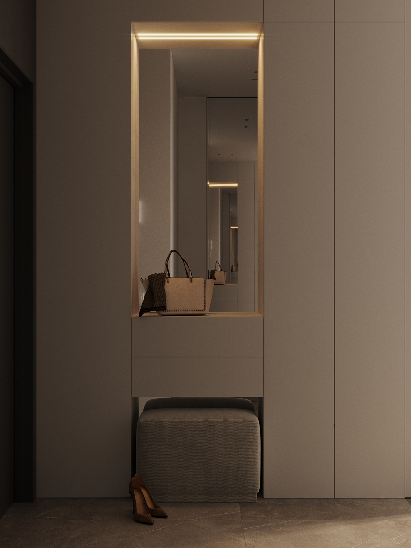 现代白色系 小户型空间-3