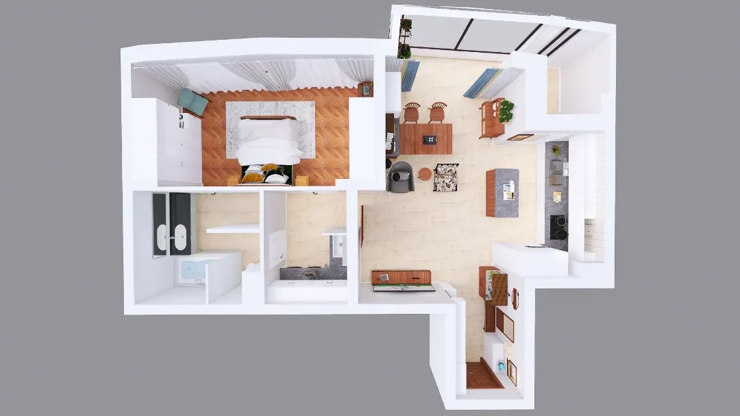 丁克的理想家 · 79㎡二人居设计丨中国北京丨居然顶层签约设计师李晗-13