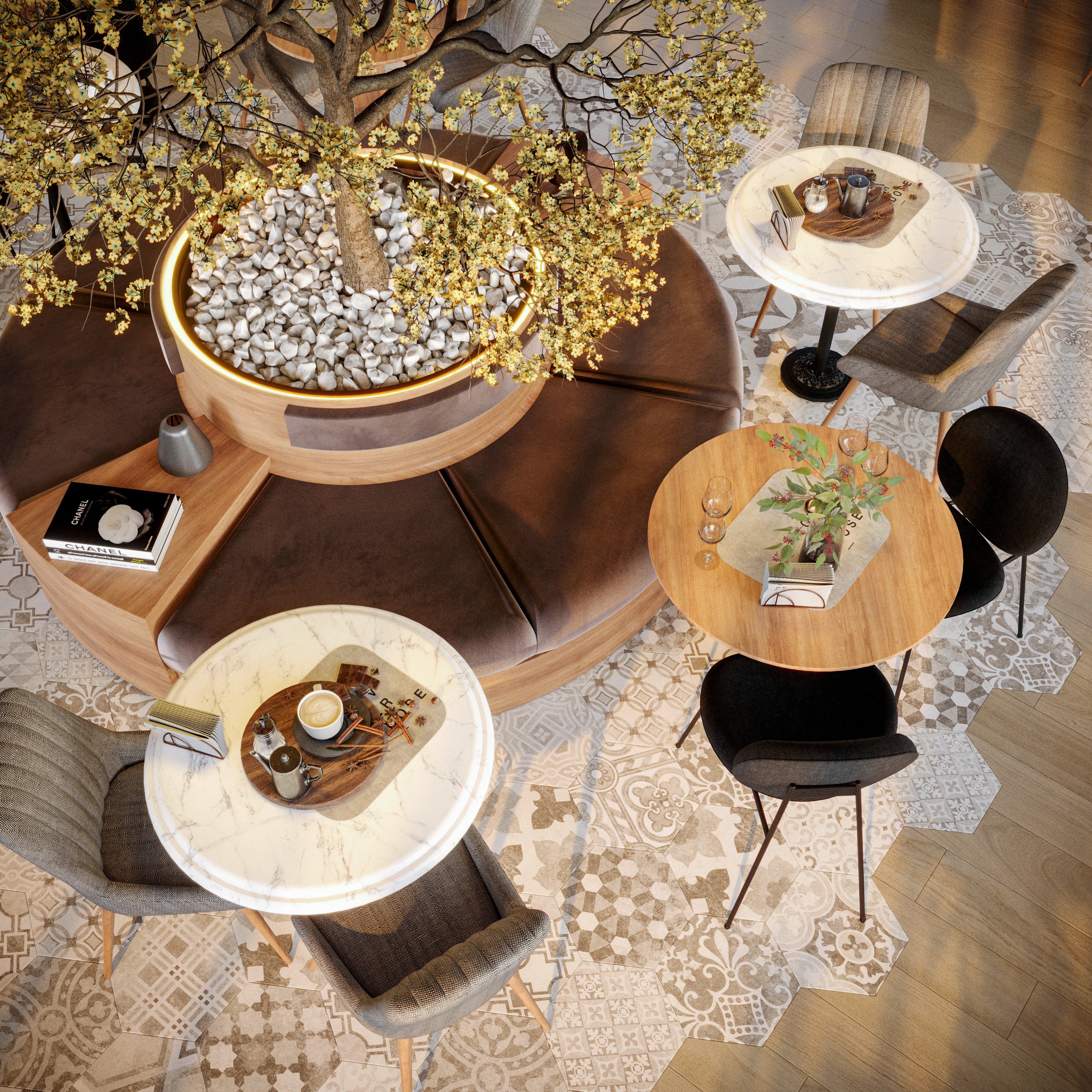 【Mahmoud Adel】OverDose Coffee Shop Design-8