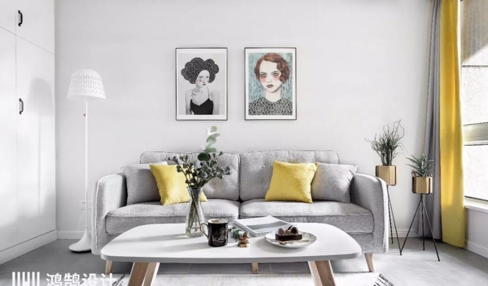 镇江鸿鹄设计丨平层丨鸿鹄设计  75㎡北欧-1