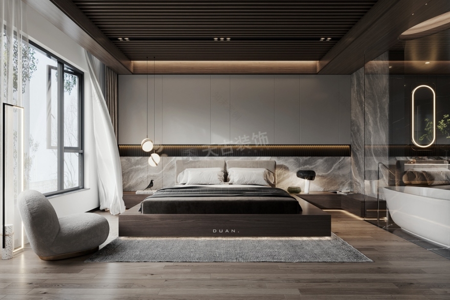 恒大御龙天峰现代简约大平层设计丨中国重庆丨天古装饰-12