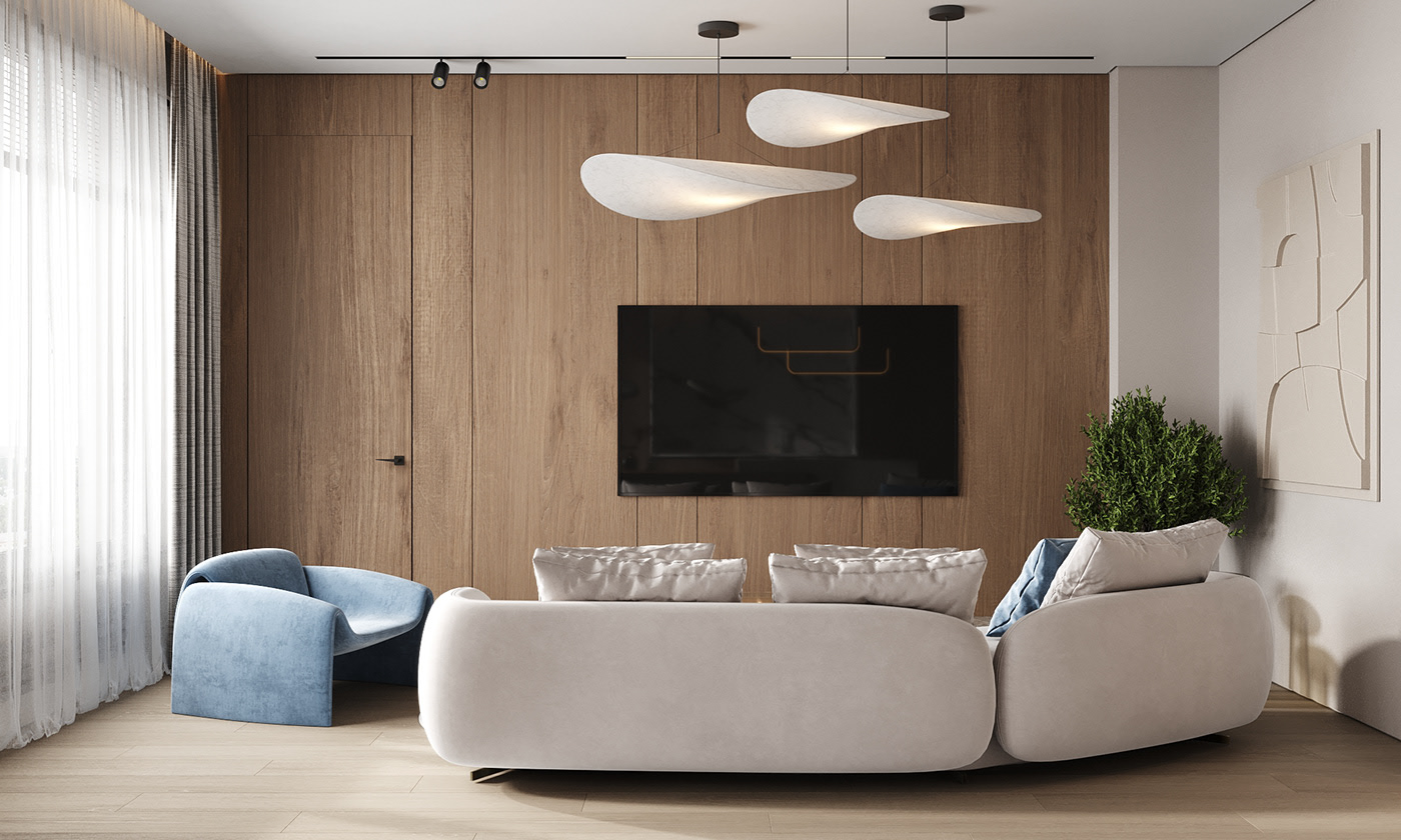 104平 现代简约 空间舒适！-3