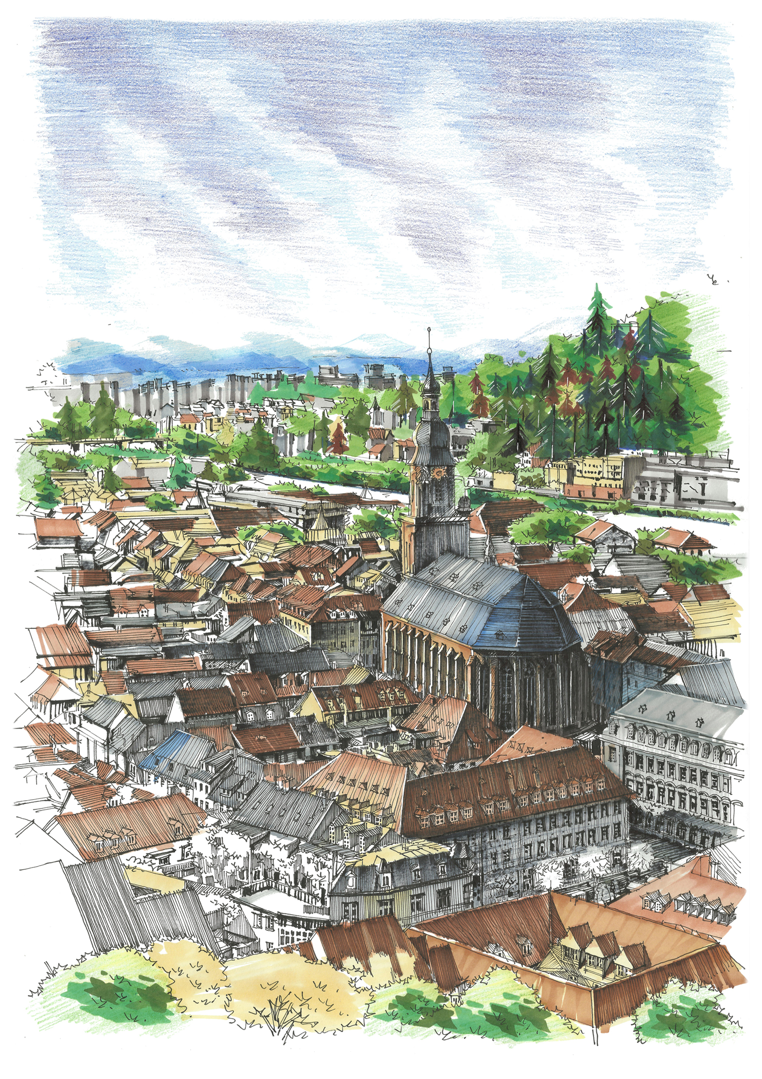 景观马克笔的话-19