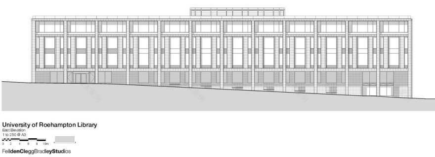 伦敦罗汉普顿大学图书馆 · 花园景观中的现代学术空间-51