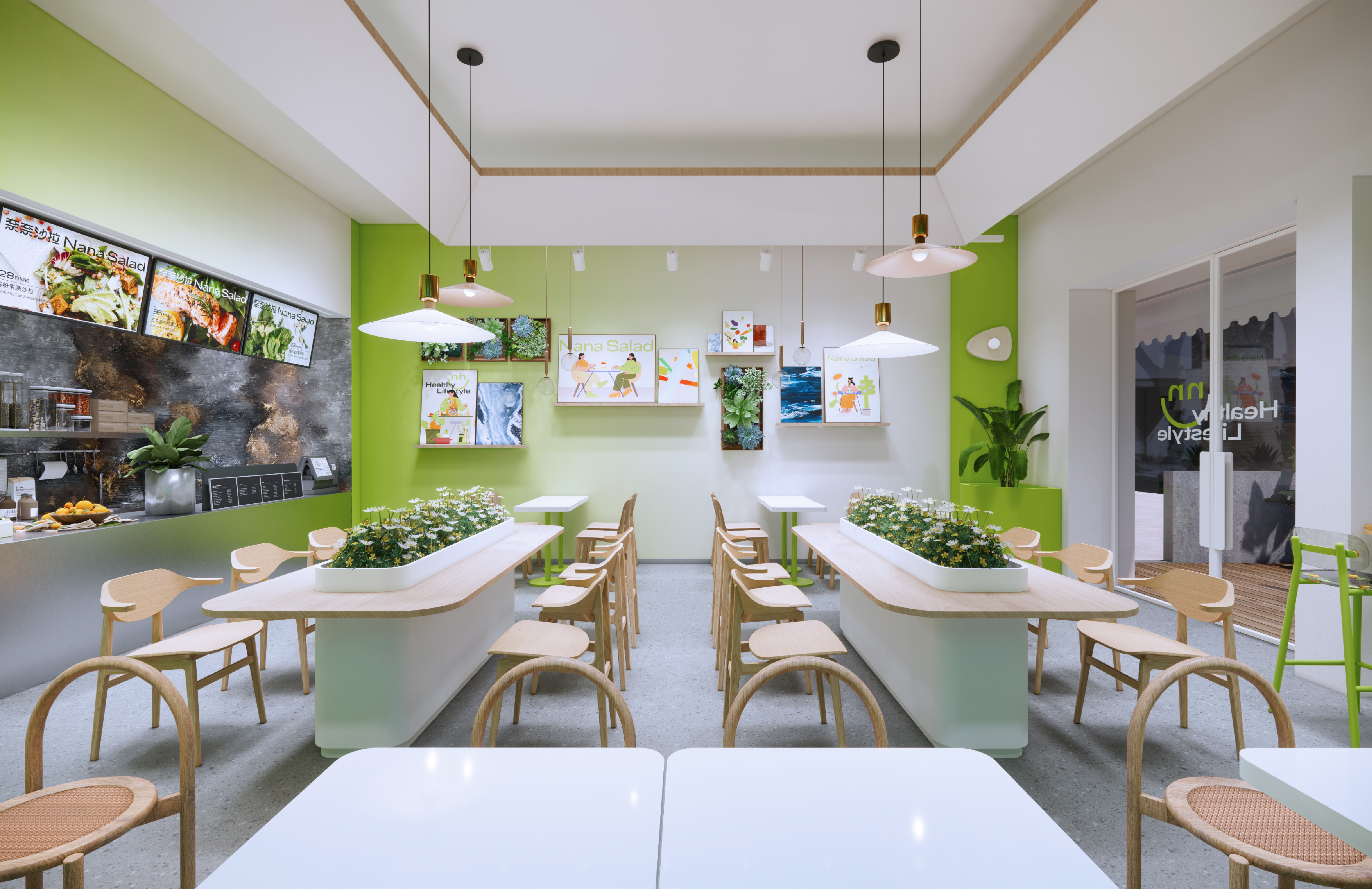 奈奈沙拉品牌形象创建及视觉空间设计-44