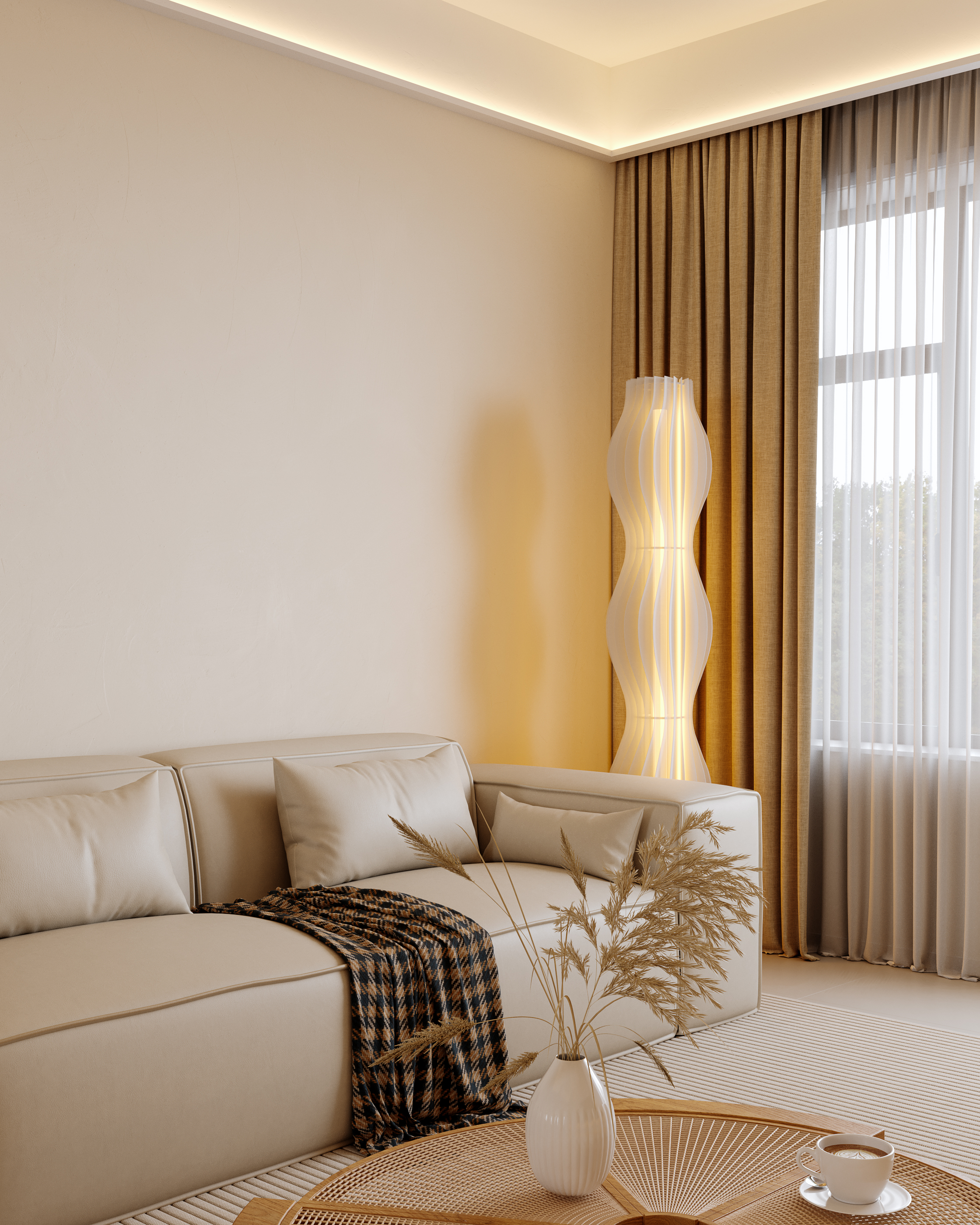 奶油原木风客餐厅-19