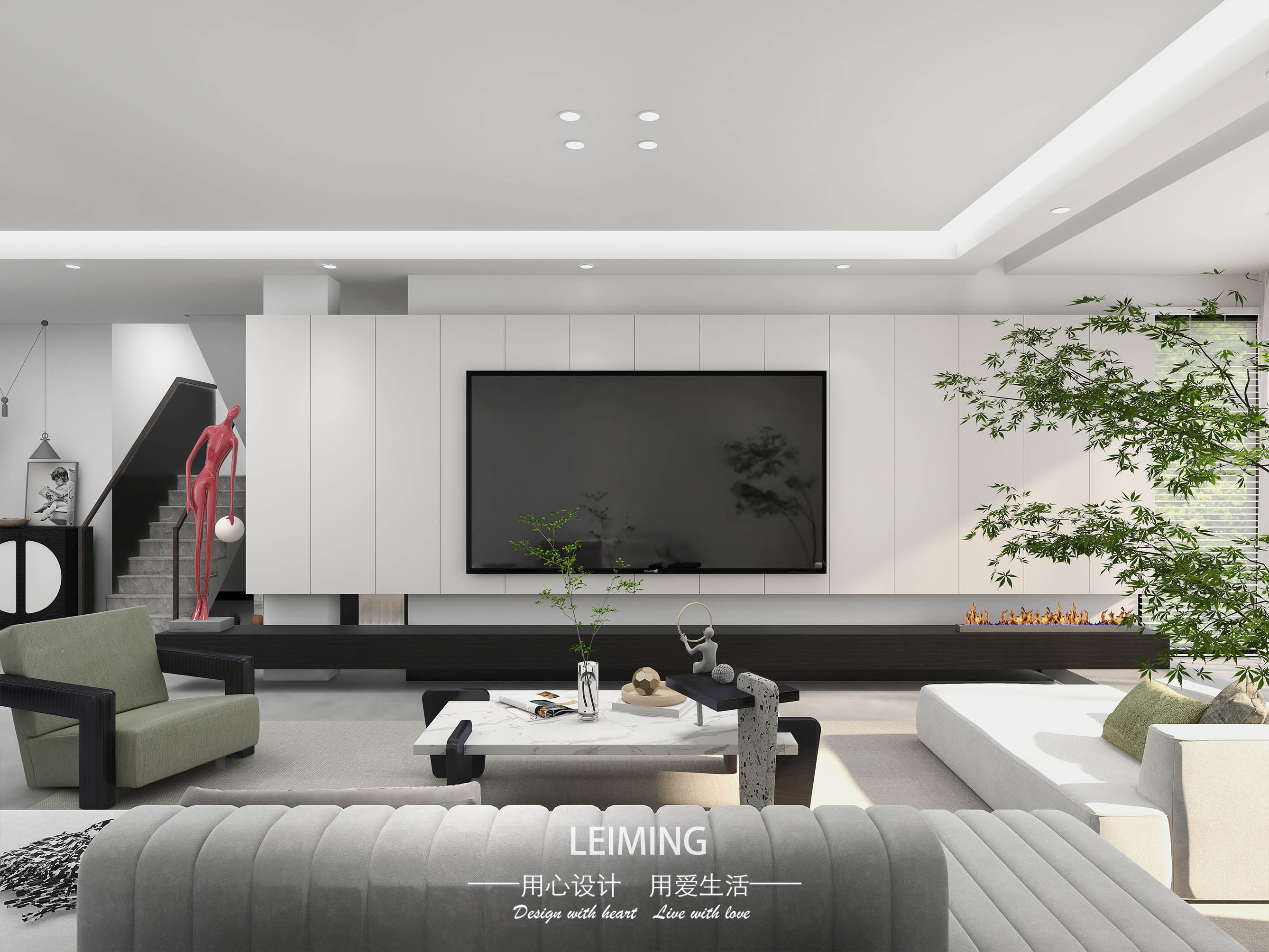 当代艺简家装空间设计丨雷铭-11