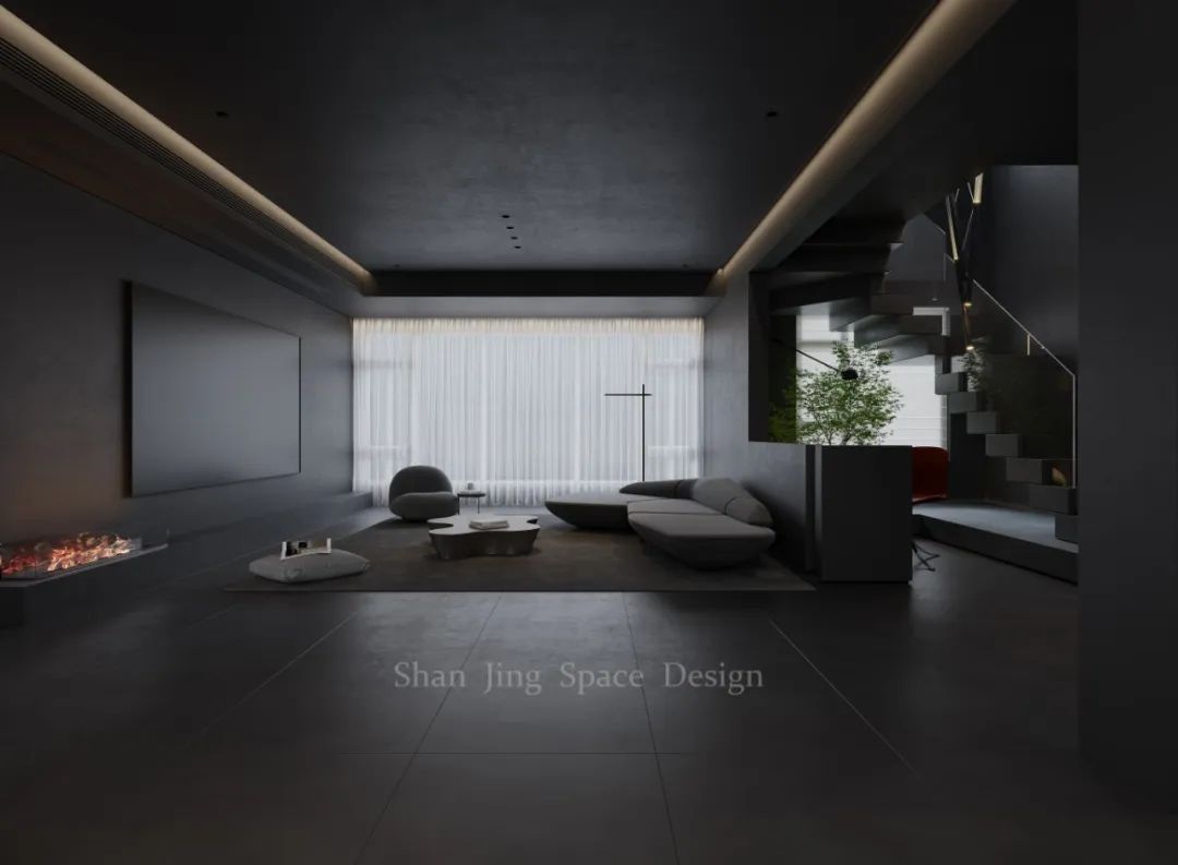 山境空间新案 |暗黑之境 |享受纯粹的墨色空间-34