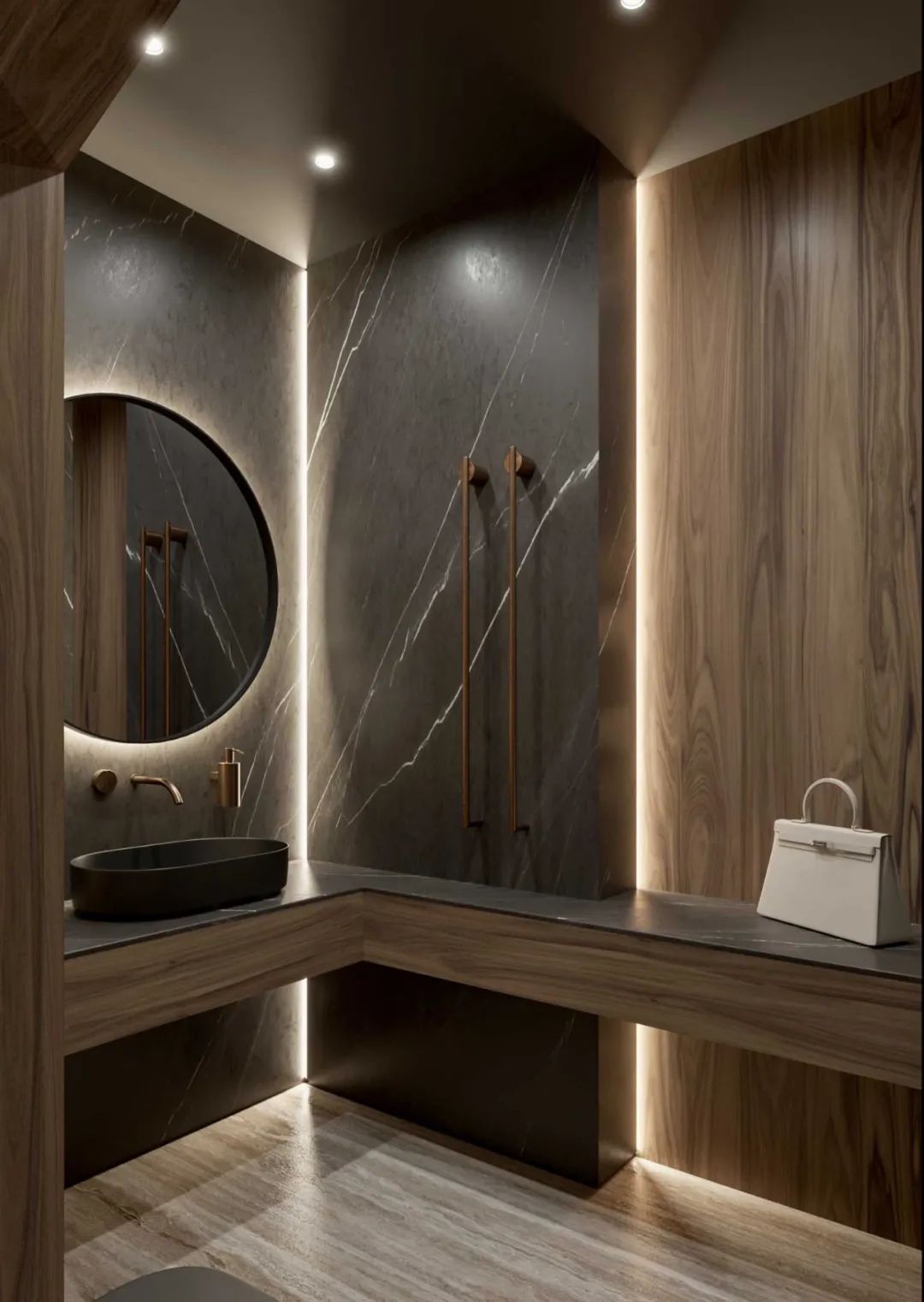 胡桃木打造现代简约豪宅丨Ab Architects-31