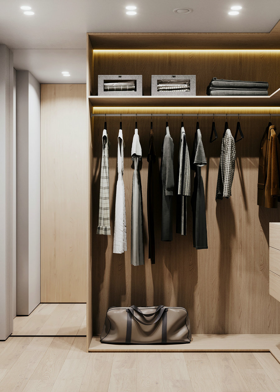 95㎡简约风公寓设计-19