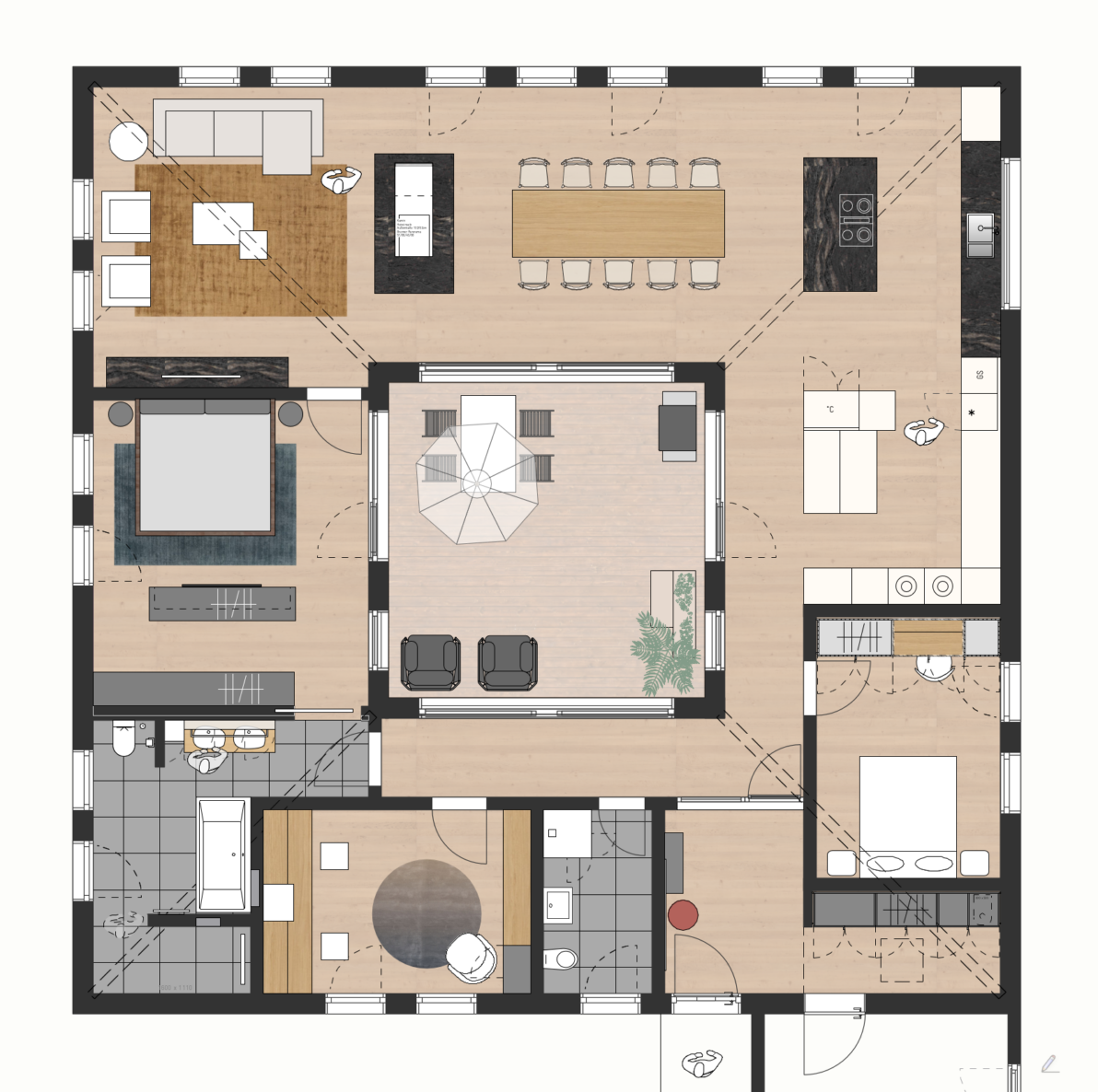 带开放式布局的独栋住宅  buerohauser-12
