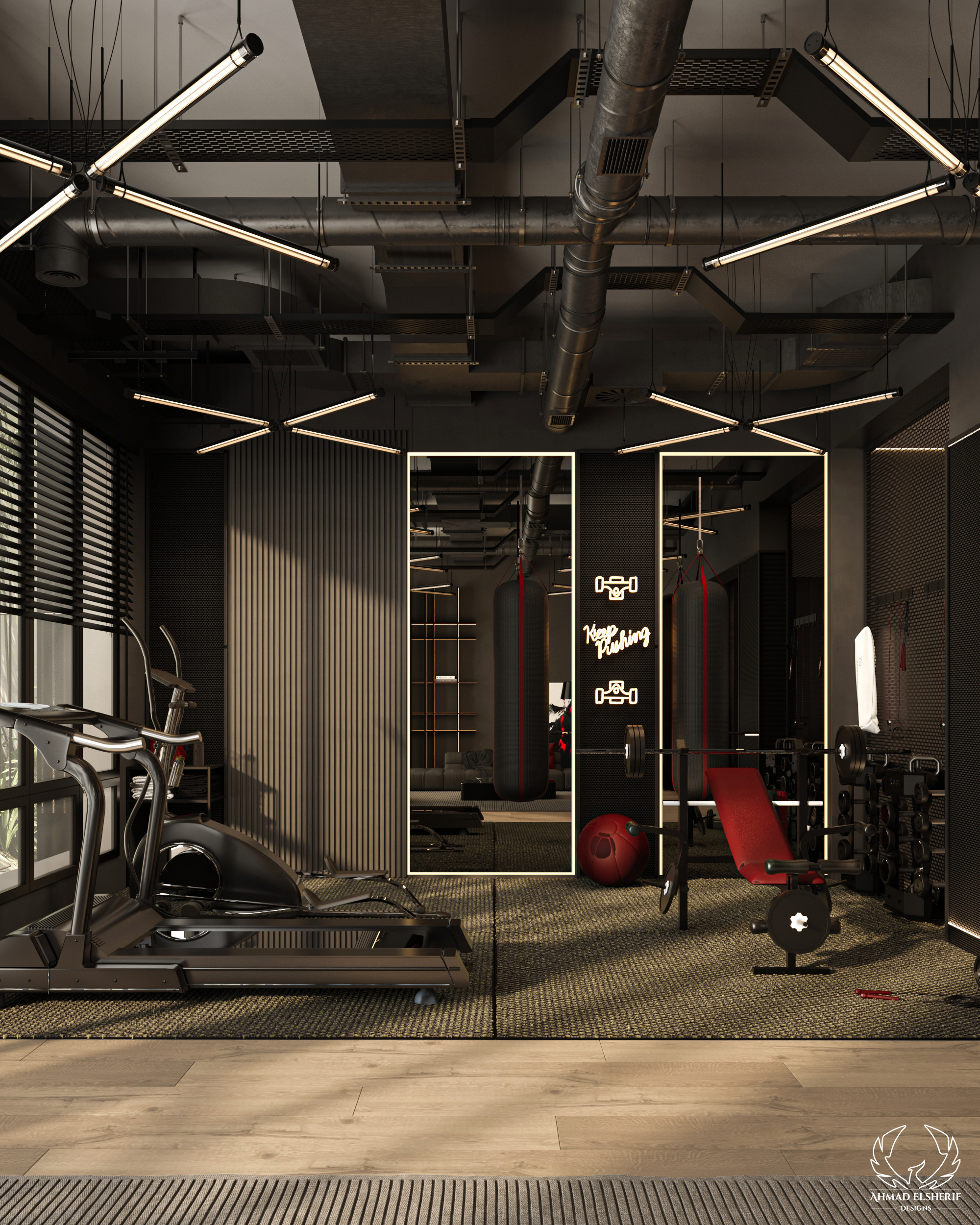 Home gym Design / Ahmed el sherif design-2