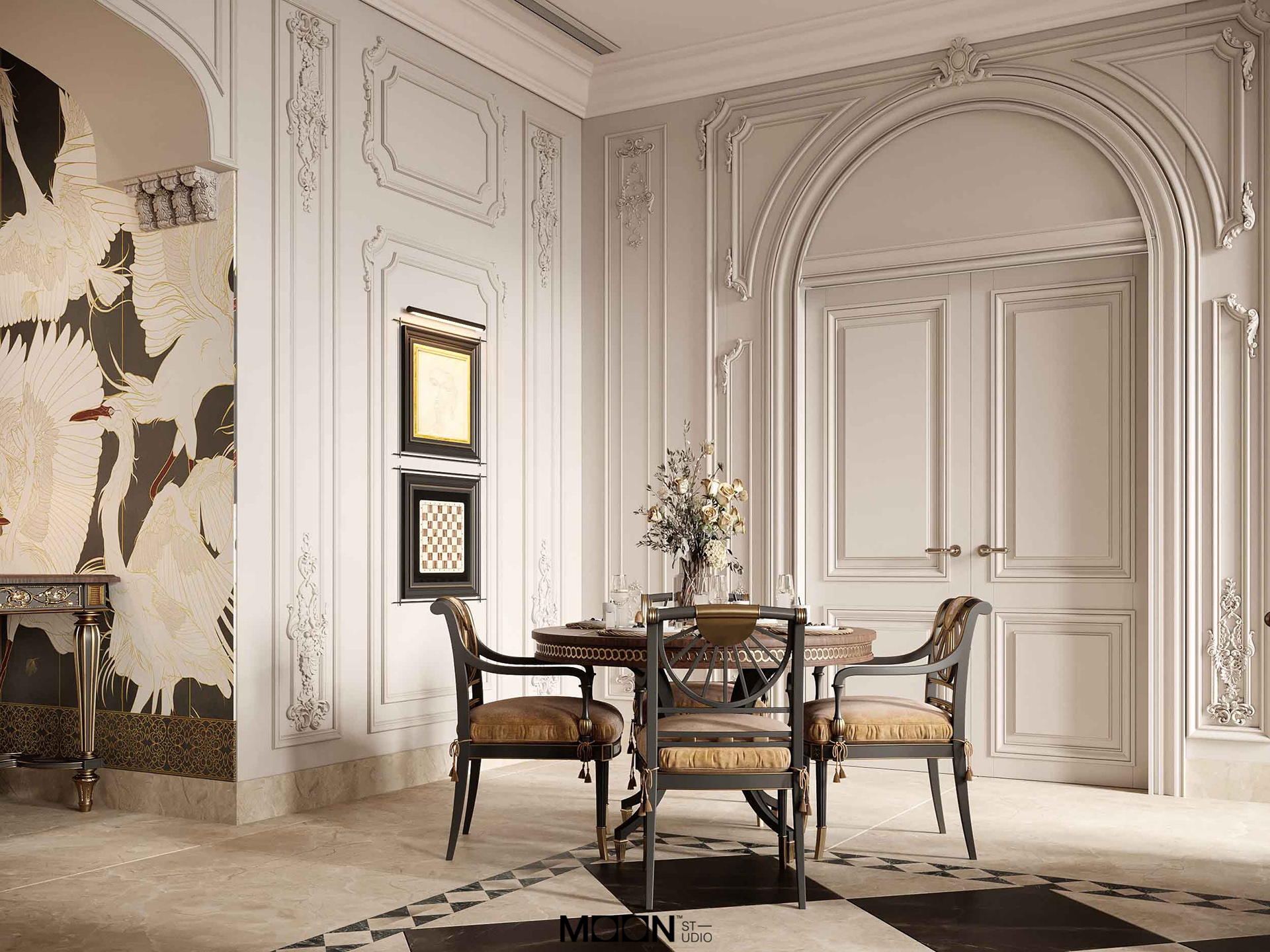 家装餐厅丨阿联酋迪拜丨Moon Studio-9