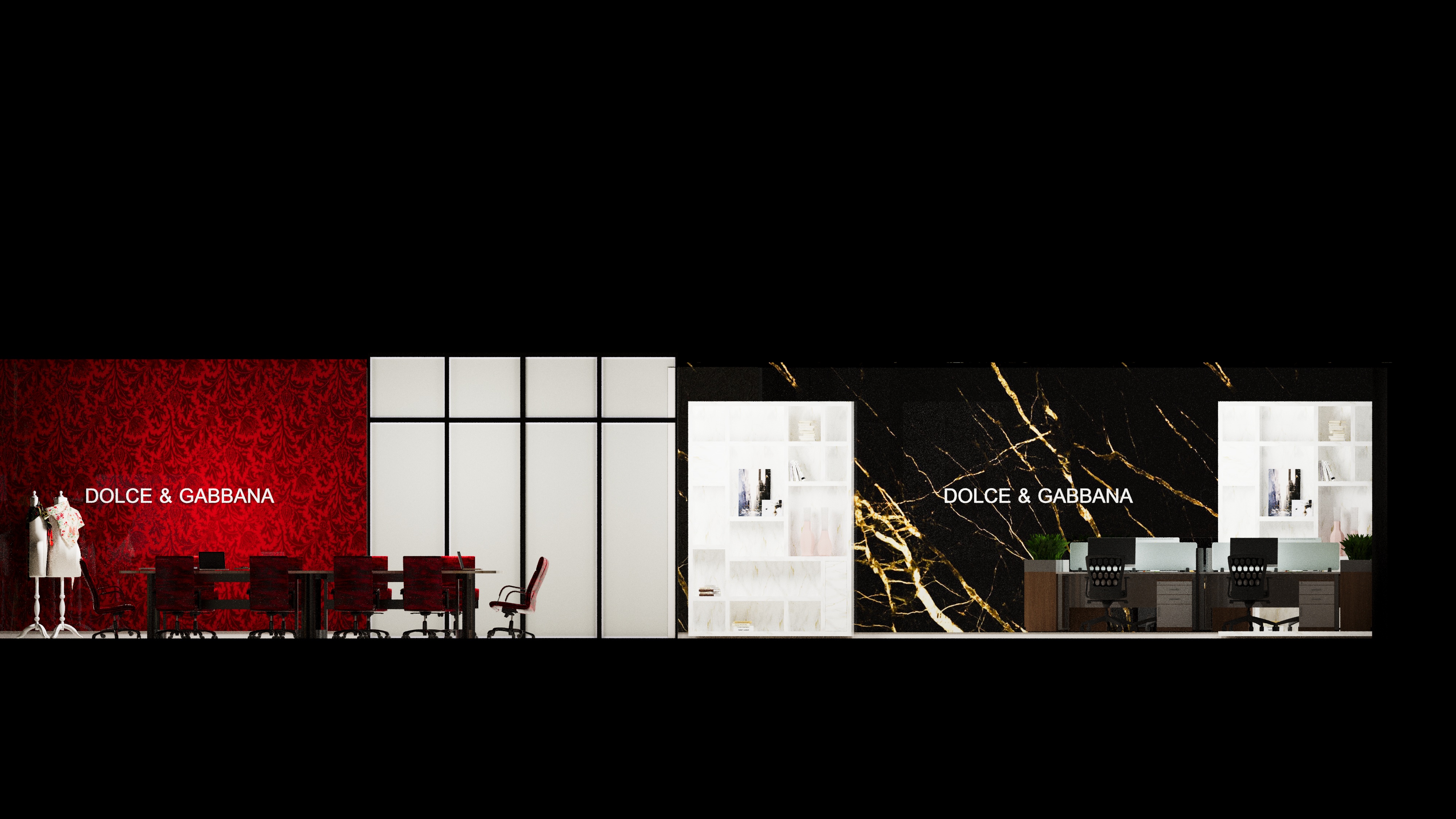 Dolce & Gabbana Store Interior | 3Ds Max Visualization-2