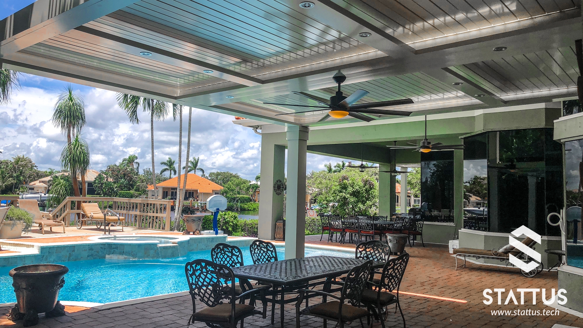 Poolside luxury pergolas-3