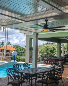 Poolside luxury pergolas
