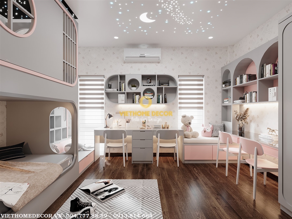 男孩女孩卧室设计丨Viet Home Decor-9