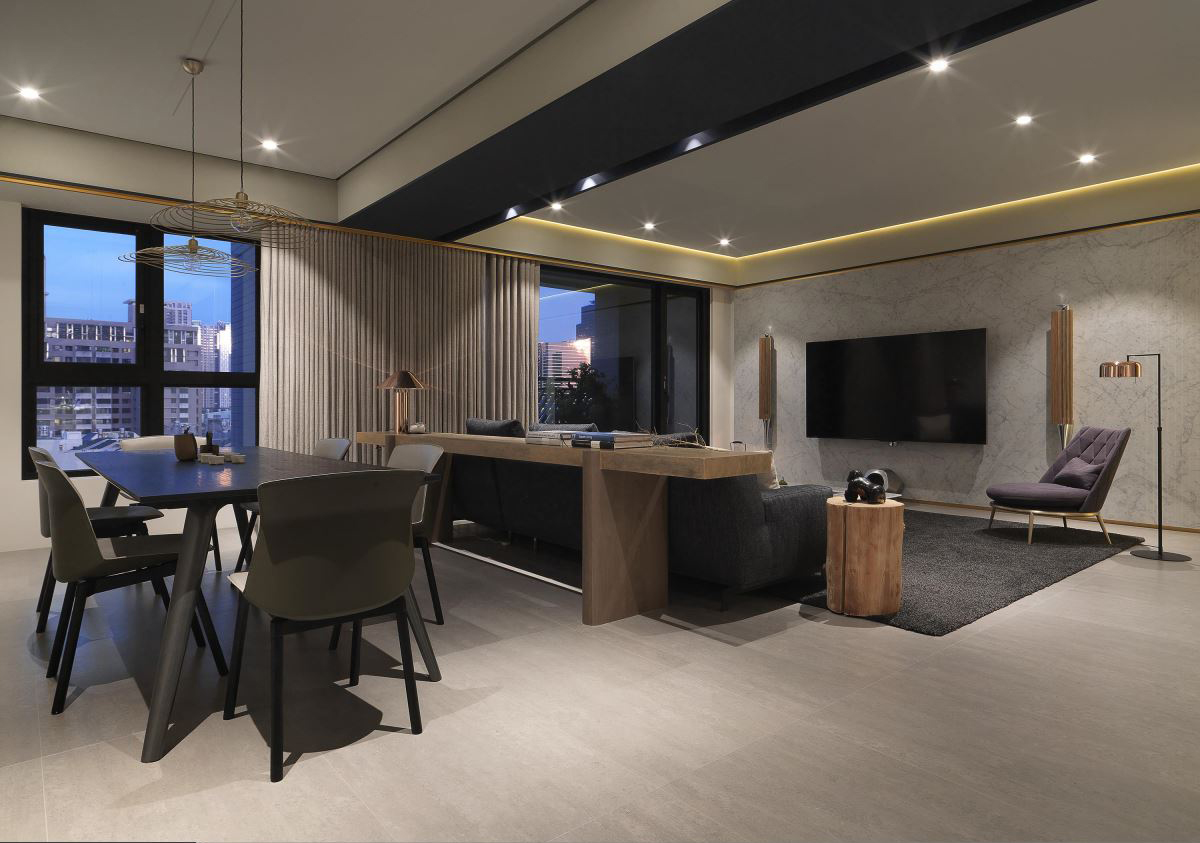 欣磐石设计--40坪三房现代时尚住宅-6