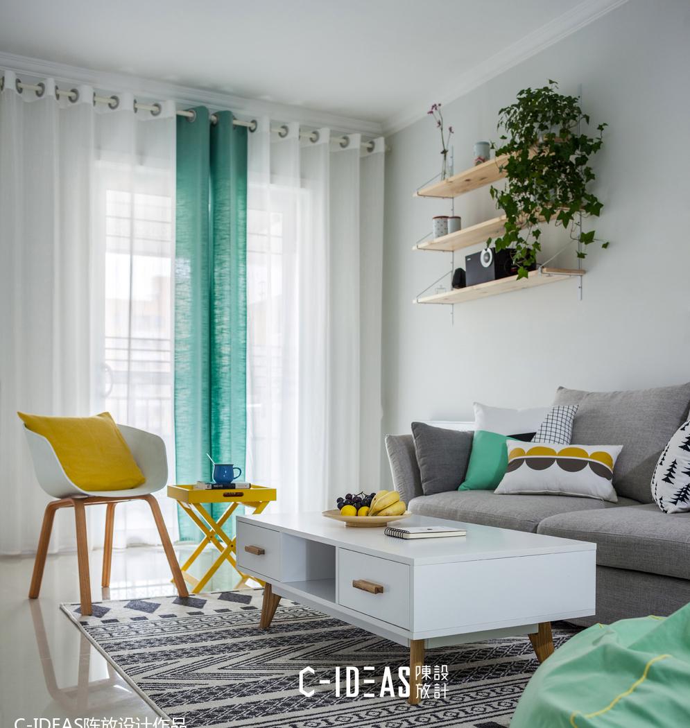 武汉陈放设计丨平层丨邻家薄荷绿-4