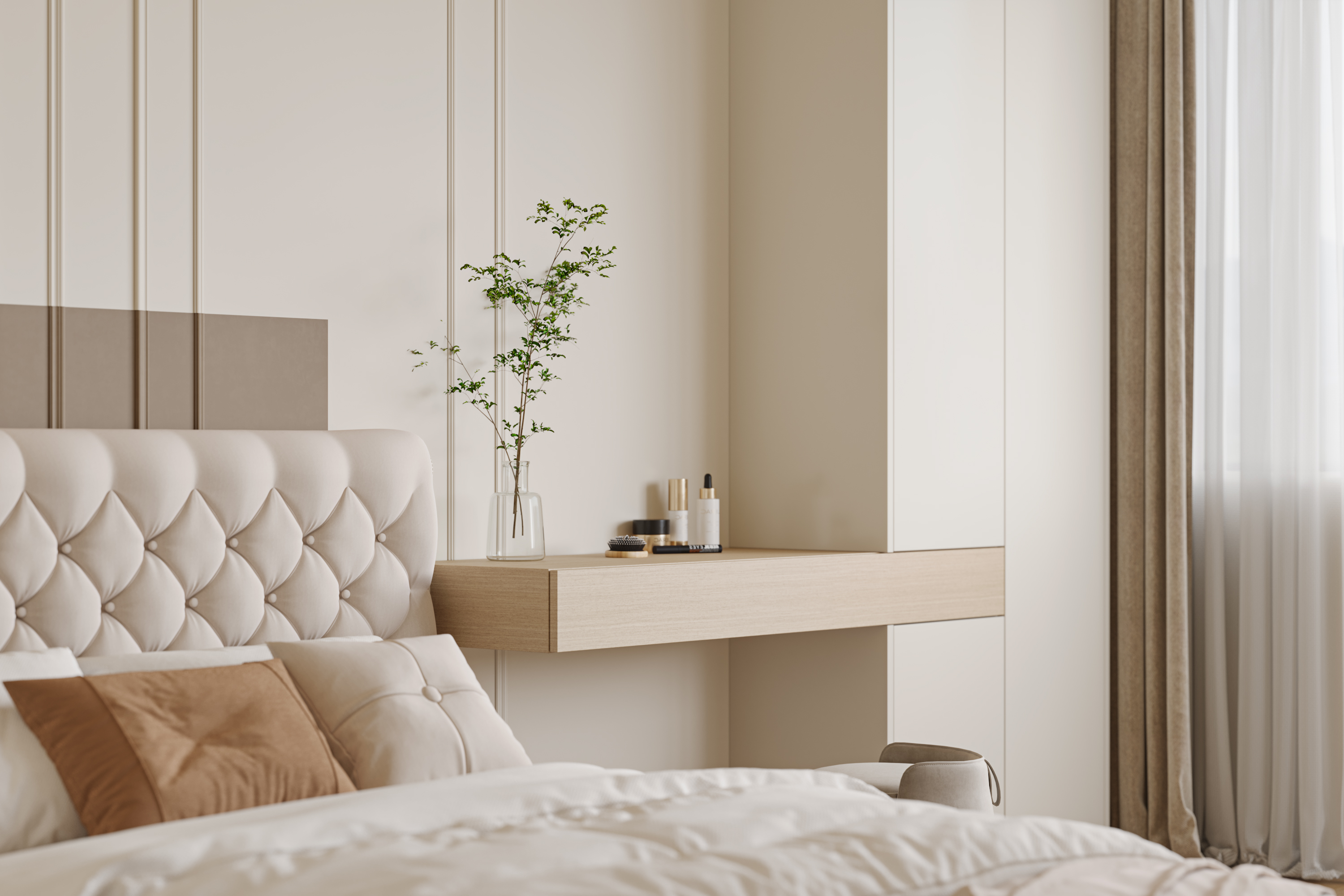 现代轻法式奶油风室内设计-15