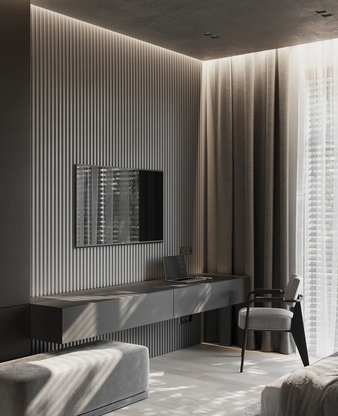 俄罗斯简约优雅公寓设计丨VERITY DESIGN-68