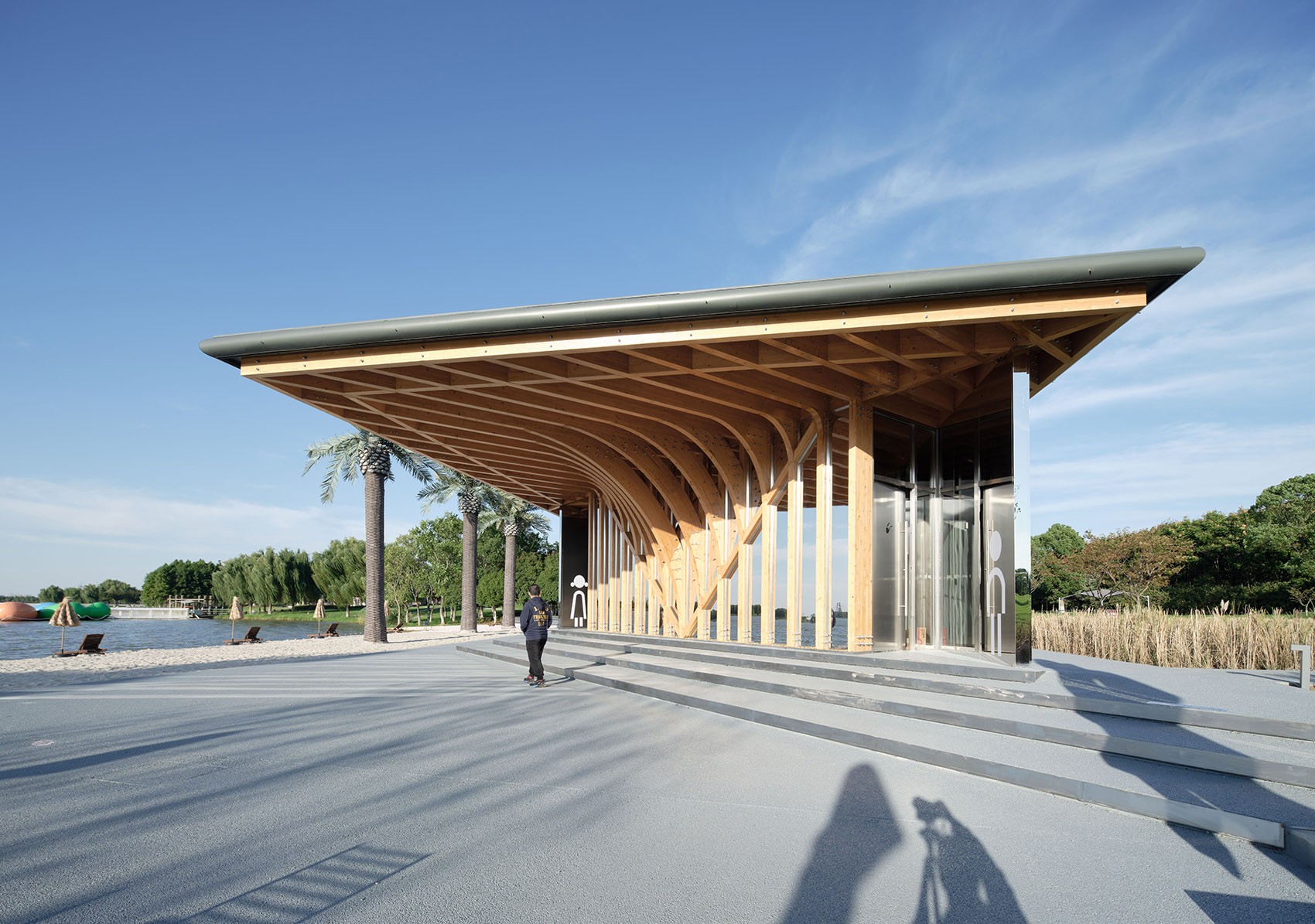 固城湖金沙滩驿站丨中国南京丨中国美术学院风景建筑设计研究总院  青年创作中心-18