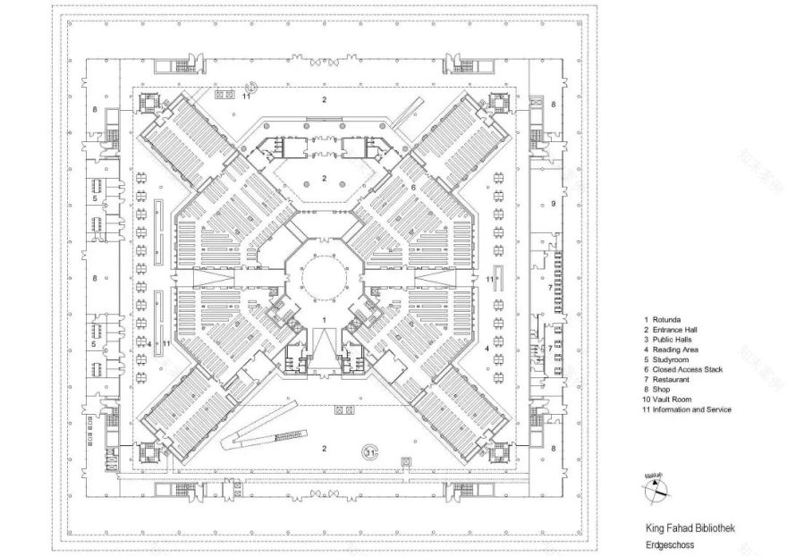 沙特国王图书馆丨沙特阿拉伯利雅得丨盖博建筑设计事务所-50