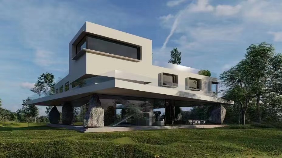 旧房改造，室外建筑效果表现-4