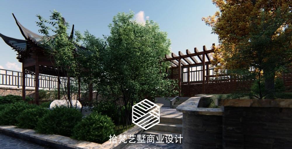 天著温泉别墅区庭院景观设计-9