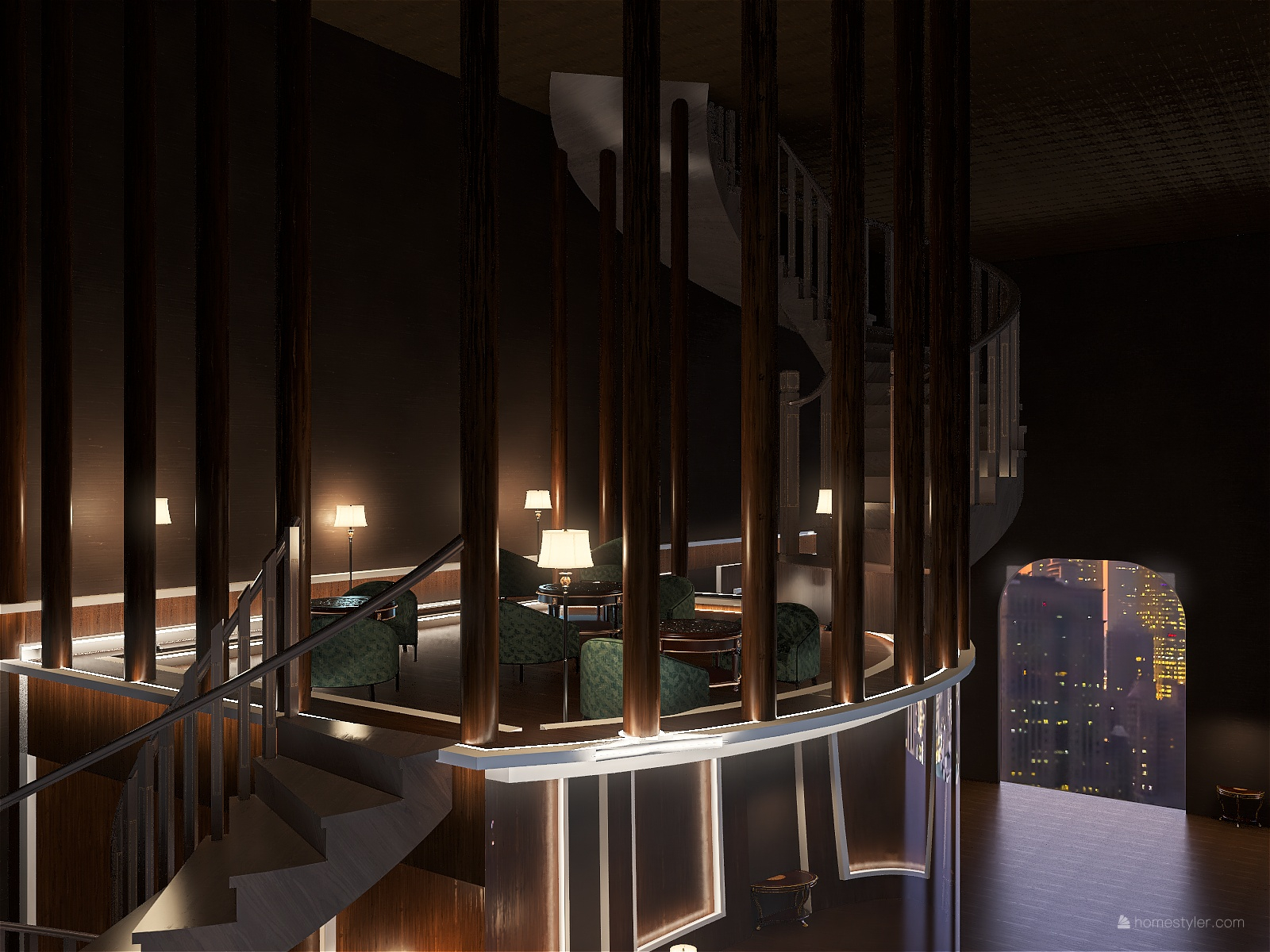 Attic Restaurant and Bar - 3D design-16