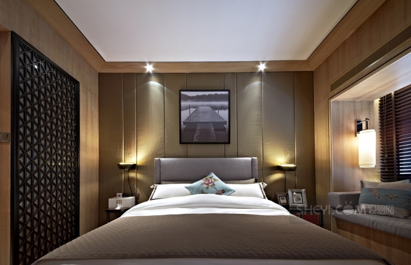 中洲中央公园二期新中式风格样板房设计-11