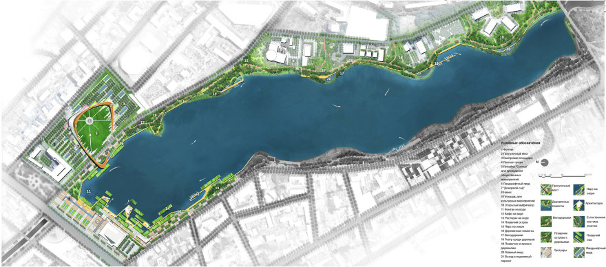 喀山湖重建丨俄罗斯喀山丨Turenscape,MAP Architects-8