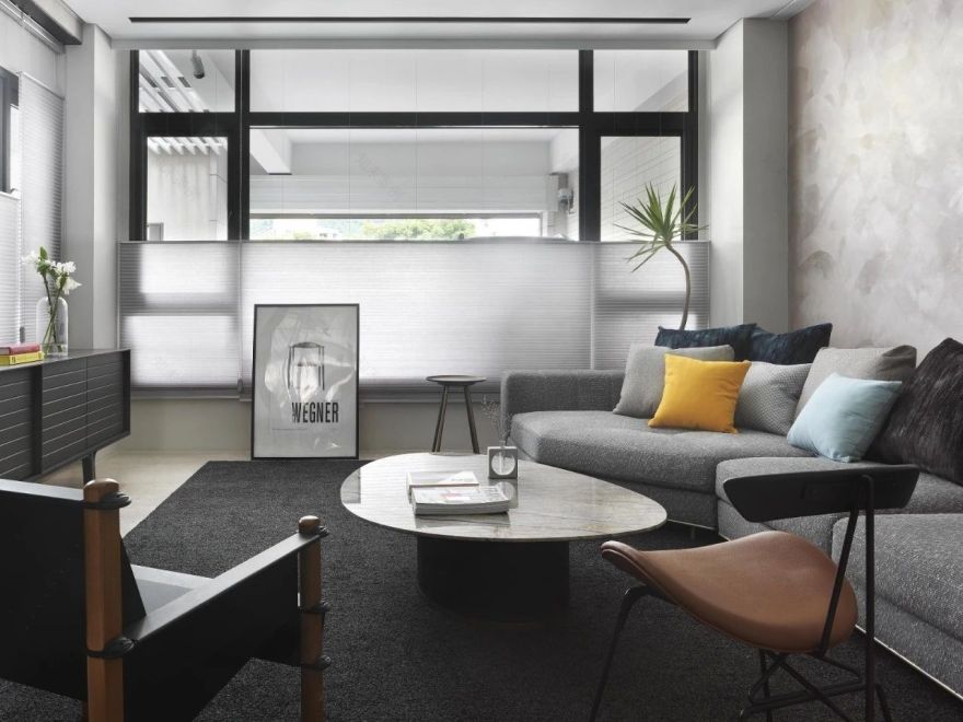 高级灰撞色搭配室内设计-14