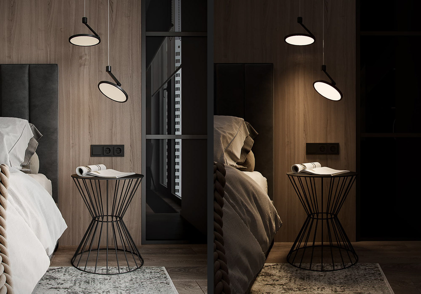 俄罗斯--黑色系公寓简约有质感-8