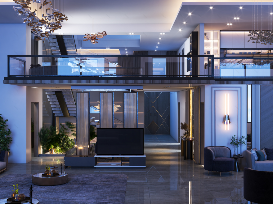 双层高度现代室内设计丨KT_DESIGN STUDIO-44