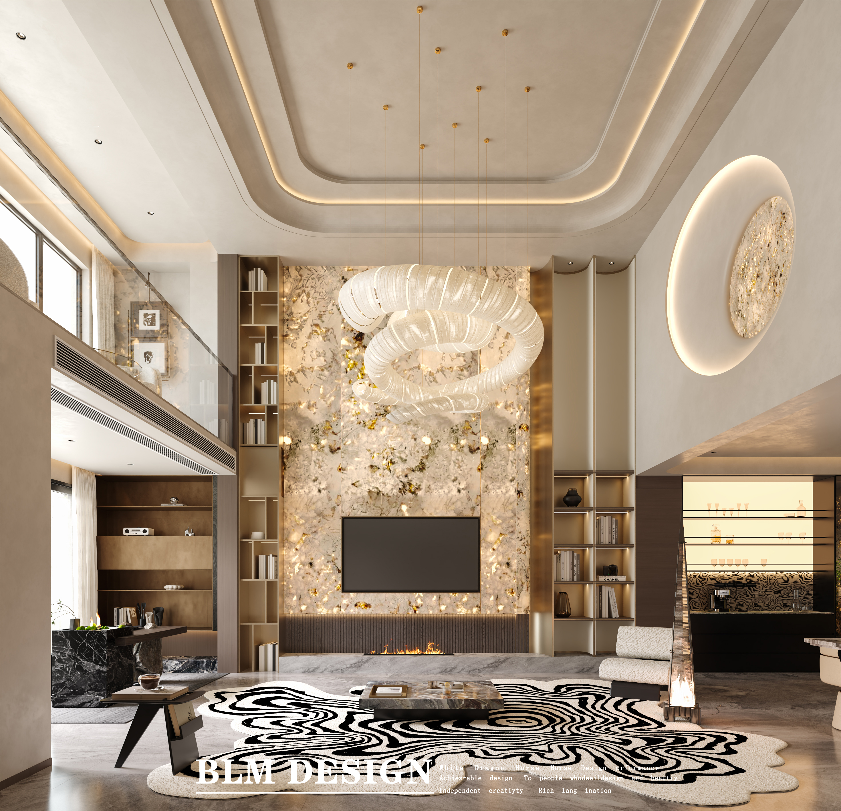 轻奢风别墅案例-1