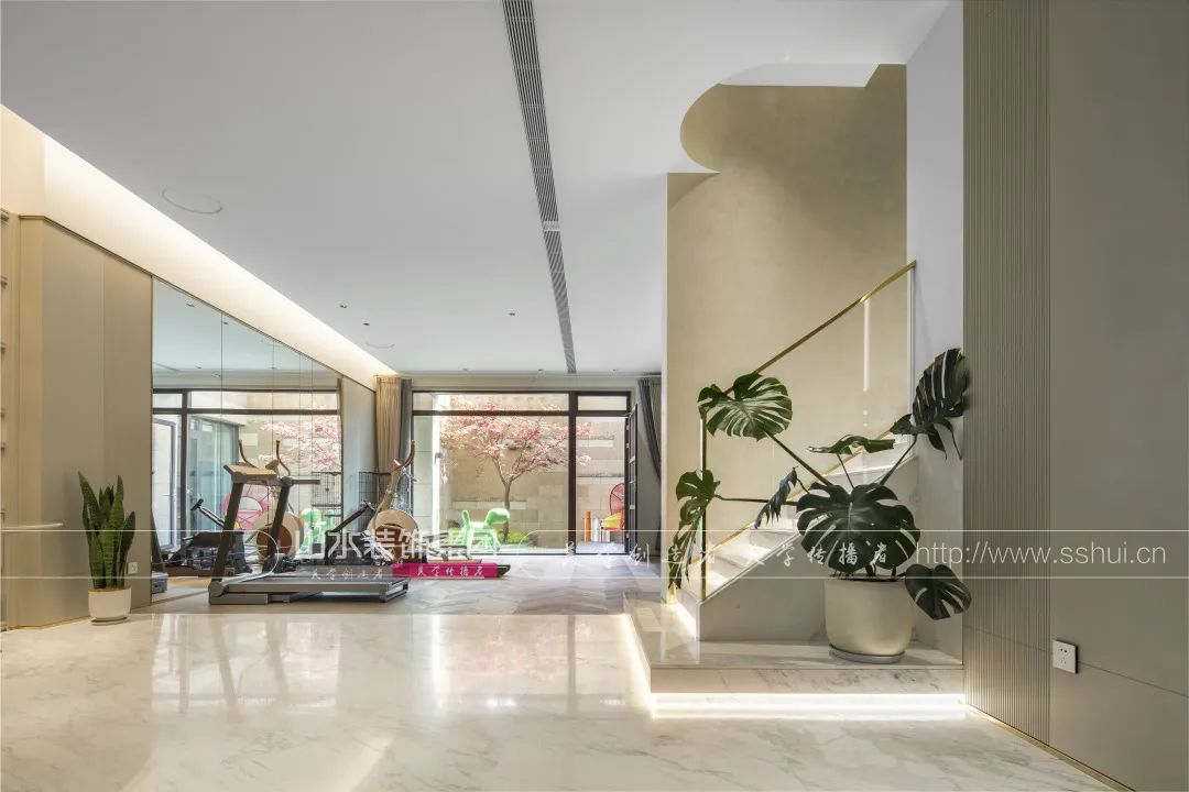 现代轻奢别墅设计丨山水装饰集团-44