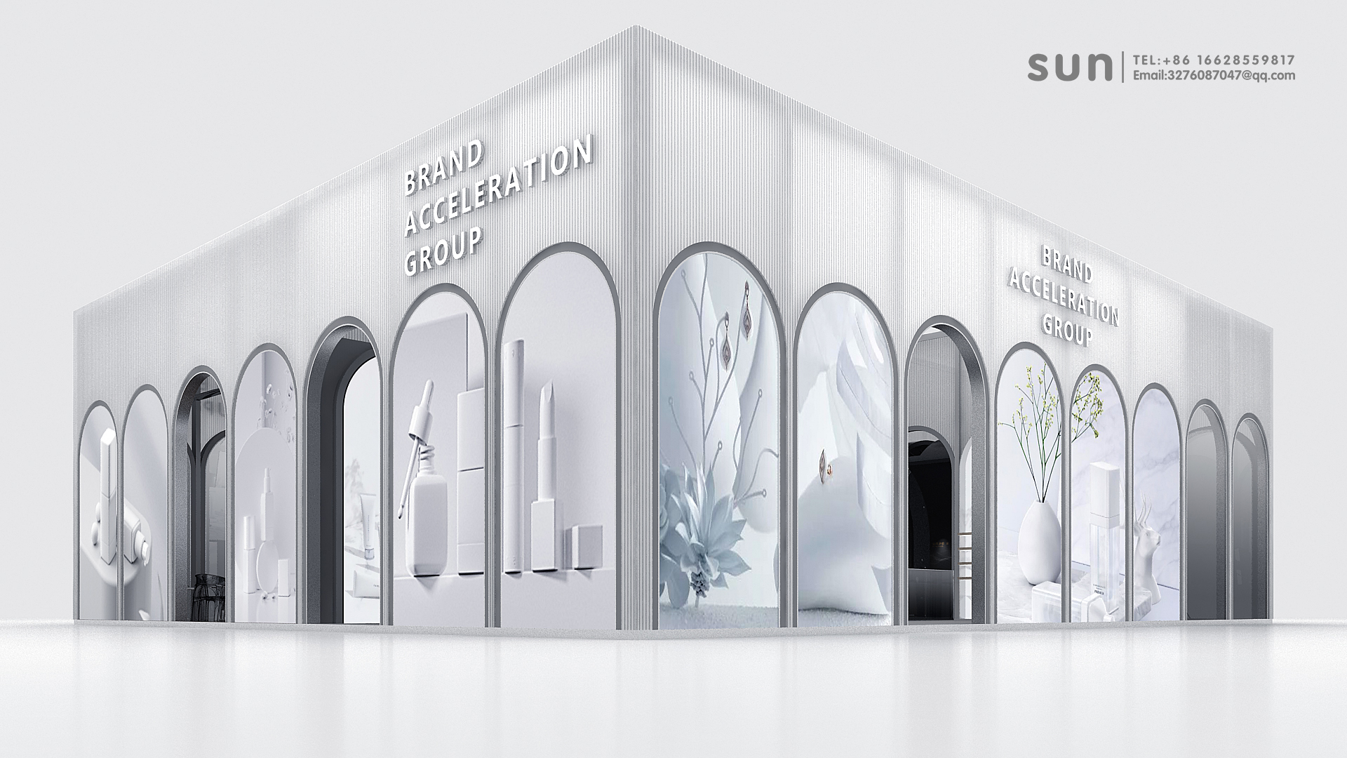 CIIE2021进博会 USHOPAL 美妆类 展台案例-2