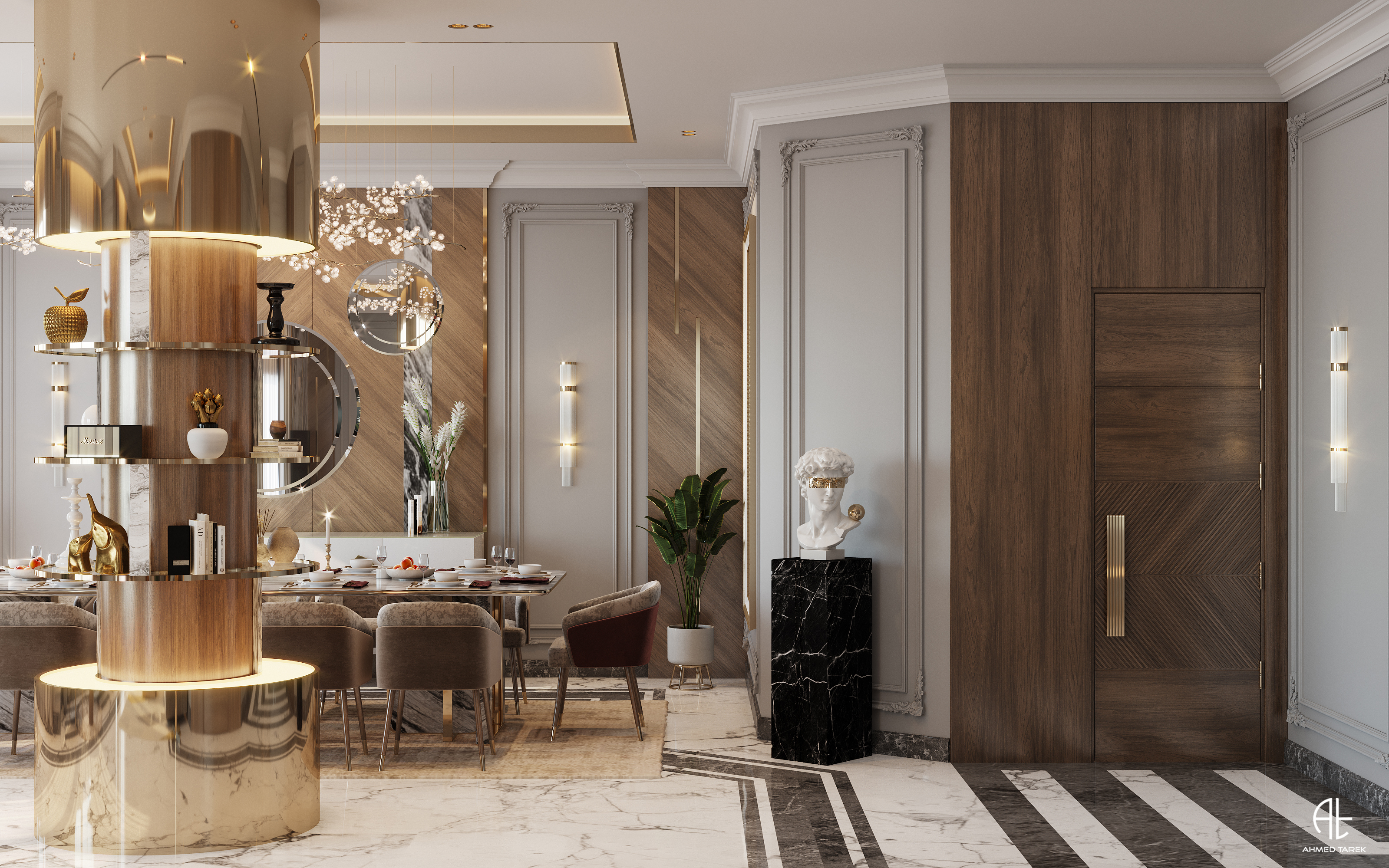 DiamondLu·urious 别墅接待处设计丨埃及开罗丨AHMED TAREK-14