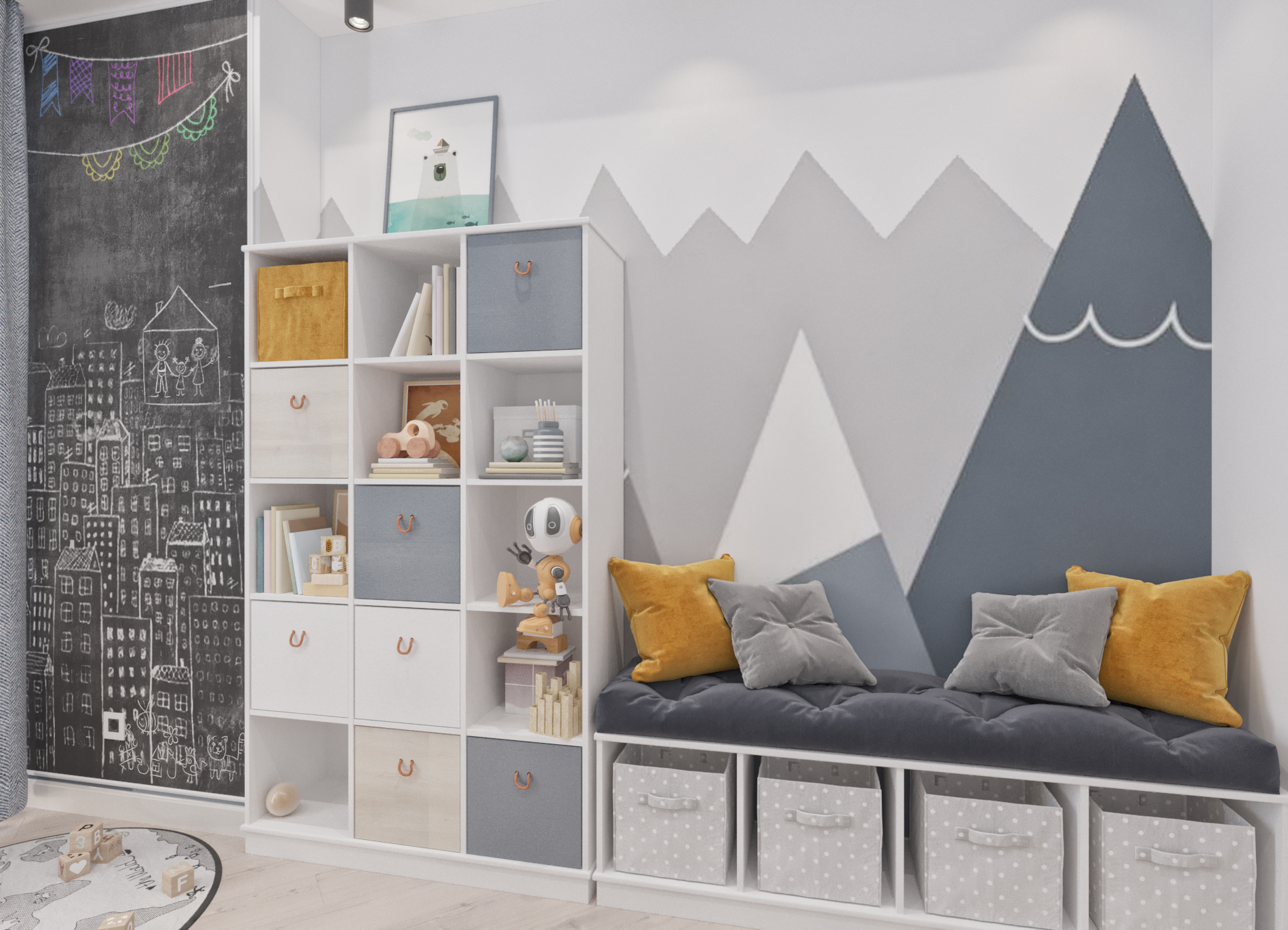 Design project for a boy's children's room.-5