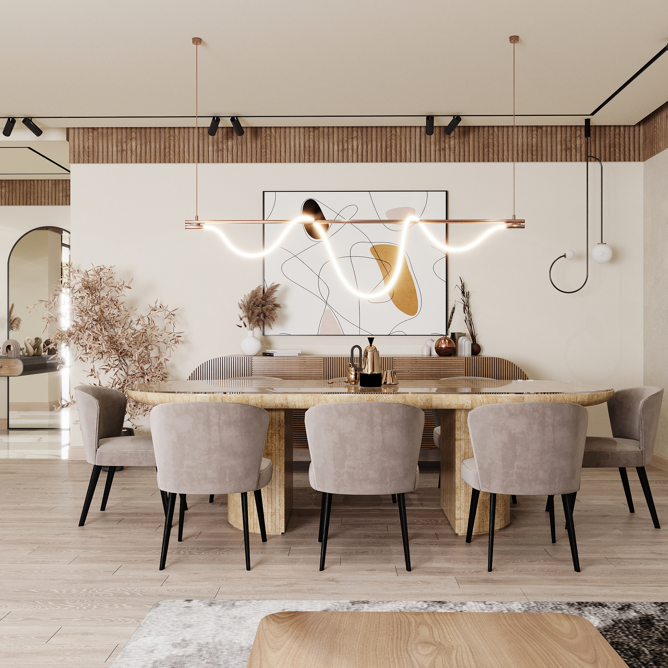 接待与居住设计丨Axes Desgin & Studio teal-12