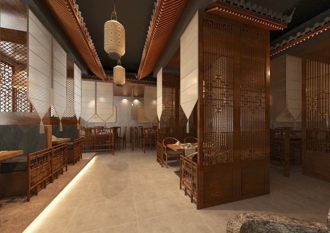 吕梁工装 | 微独立空间的中式复古情调-7