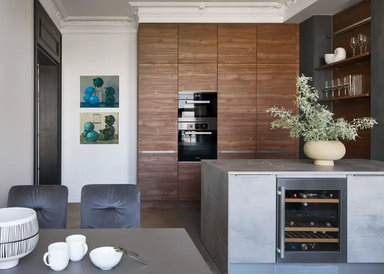 巴黎风尚 · 哈萨克斯坦的优雅家庭公寓-10