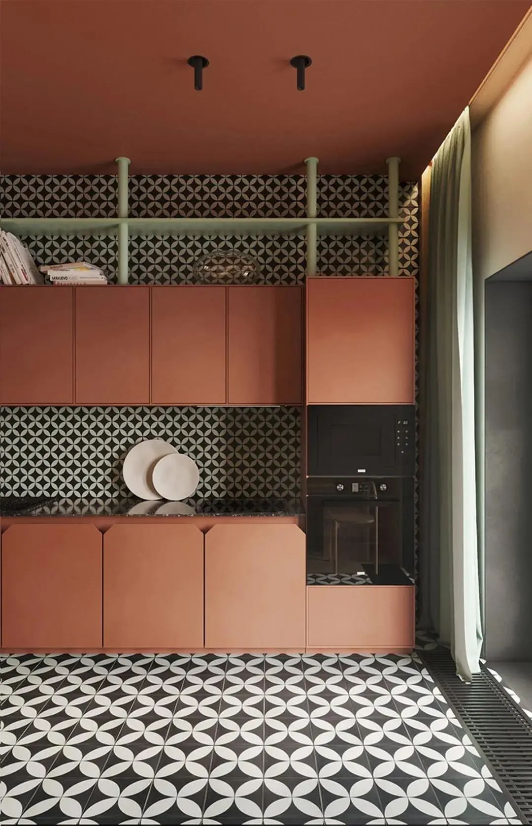 几何色彩碰撞,打造温馨空间-11