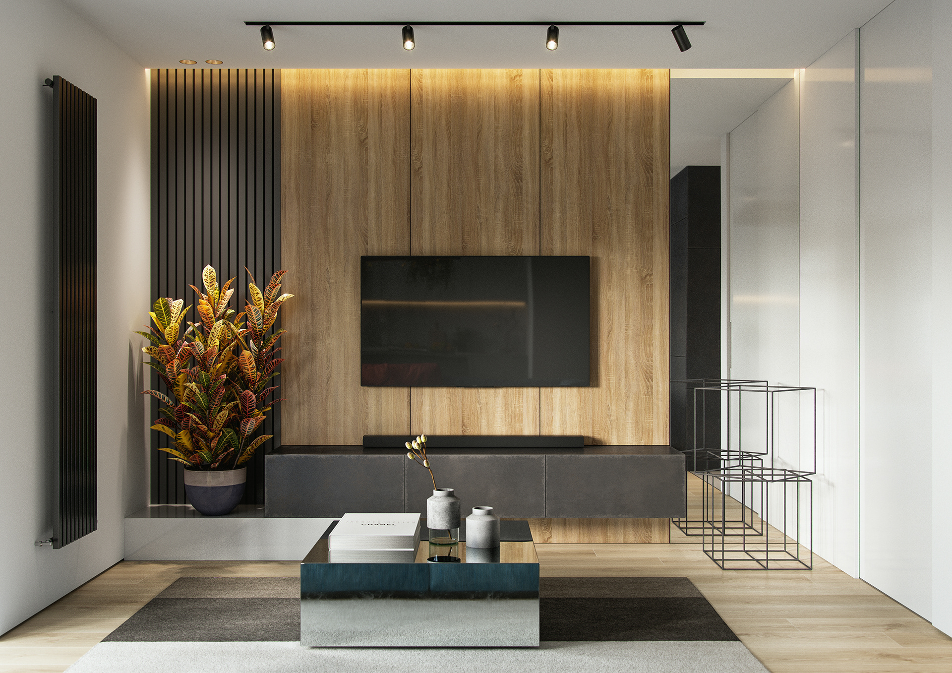 Interior Design 02 Black Cube Archviz-4