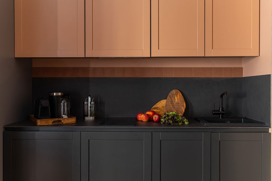 圣彼得堡 43㎡复古绿公寓设计-9