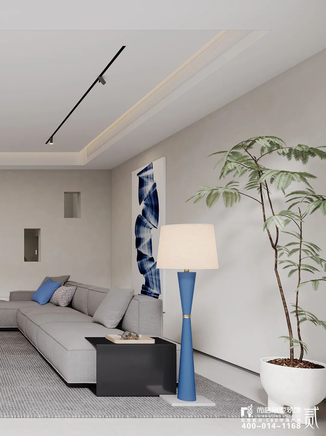 全案整装 | 350㎡现代简约居所，闯入城市间的静谧之境！-28